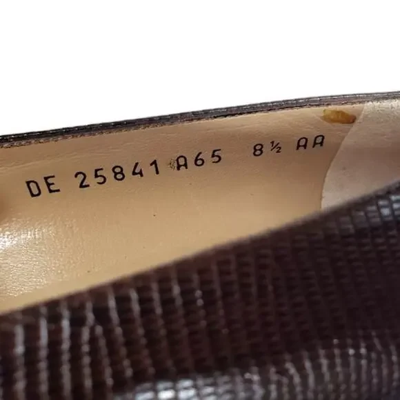 Salvatore Ferragamo Women's Vintage Nilla Shoes Pumps Dark Brown Size 8.5 AA - Picture 4 of 12